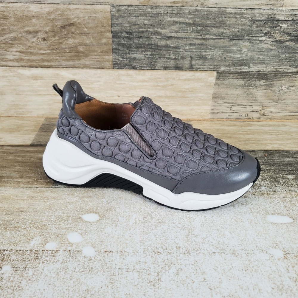 LINEA Paolo Rawson Womens Shoes Sz 5.5 M‎ Running Gray White Slip On Sneakers